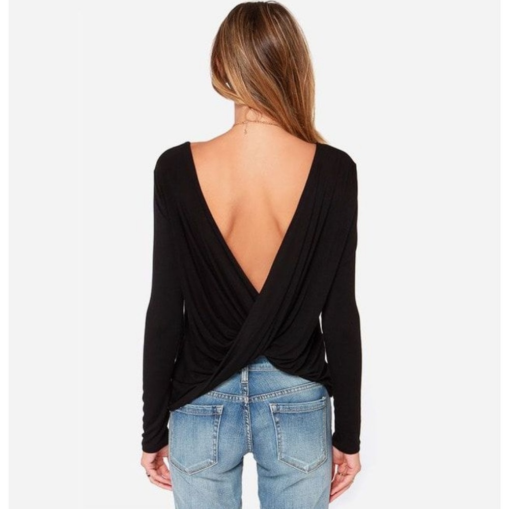 Old Navy Twist Back Top.  Navy Size L/G